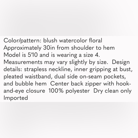 Sachin + Babi Pink Strapless Mini Dress size 10 NWT - Picture 7 of 15